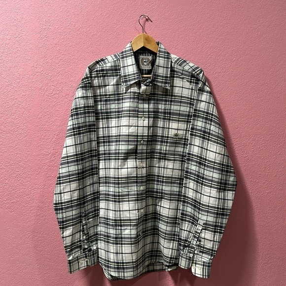 CINCH Men’s light White Plaid Casual Button Down Shirt Size L - Picture 1 of 8